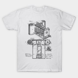 Photographic Camera Vintage Patent Hand Drawing T-Shirt